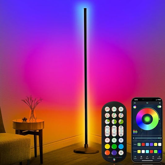 AmbiGlow Pro Floor Lamp – Smart RGB Corner Light with Remote